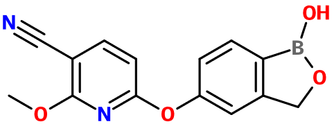 (图片) MC080128 6-[(1-OH-2,1-benzoxaborol-5-yl)oxy]-2-MeO-3-pyridine-CN